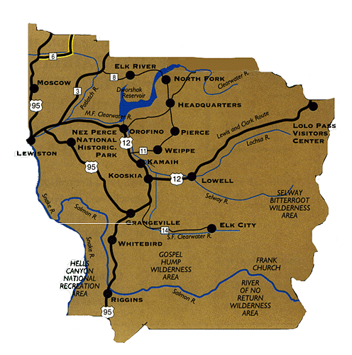 Large North Central map
