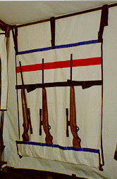 hanging tent gun racks