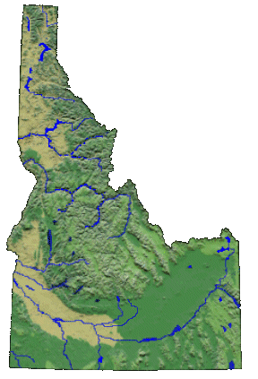 Idaho Fishing Map