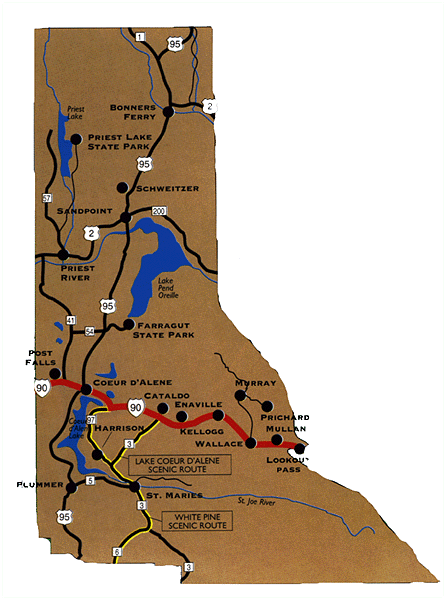 Large North map